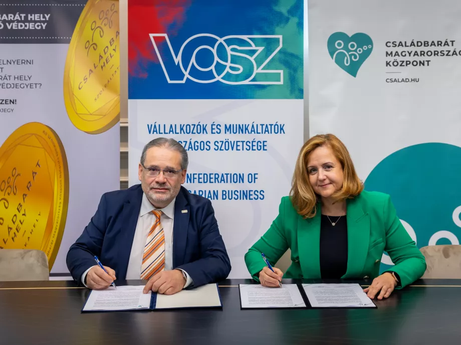 A VOSZ és a Családbarát Magyarország Központ stratégiai együttműködést kötött