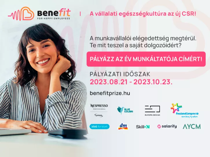 Az év legnagyobb szakmai elismerése és a legkiemelkedőbb eseménye a BENEFIT PRIZE – FOR HAPPY EMPLOYEES pályázat és gála!