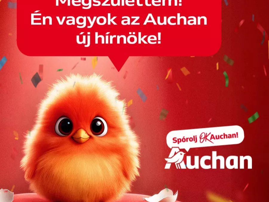 Digitális madárral újul meg az Auchan